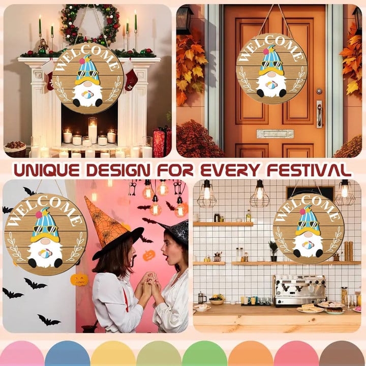 🔥Last Day Promotion 70% OFF🔥Interchangeable Gnome Welcome Sign