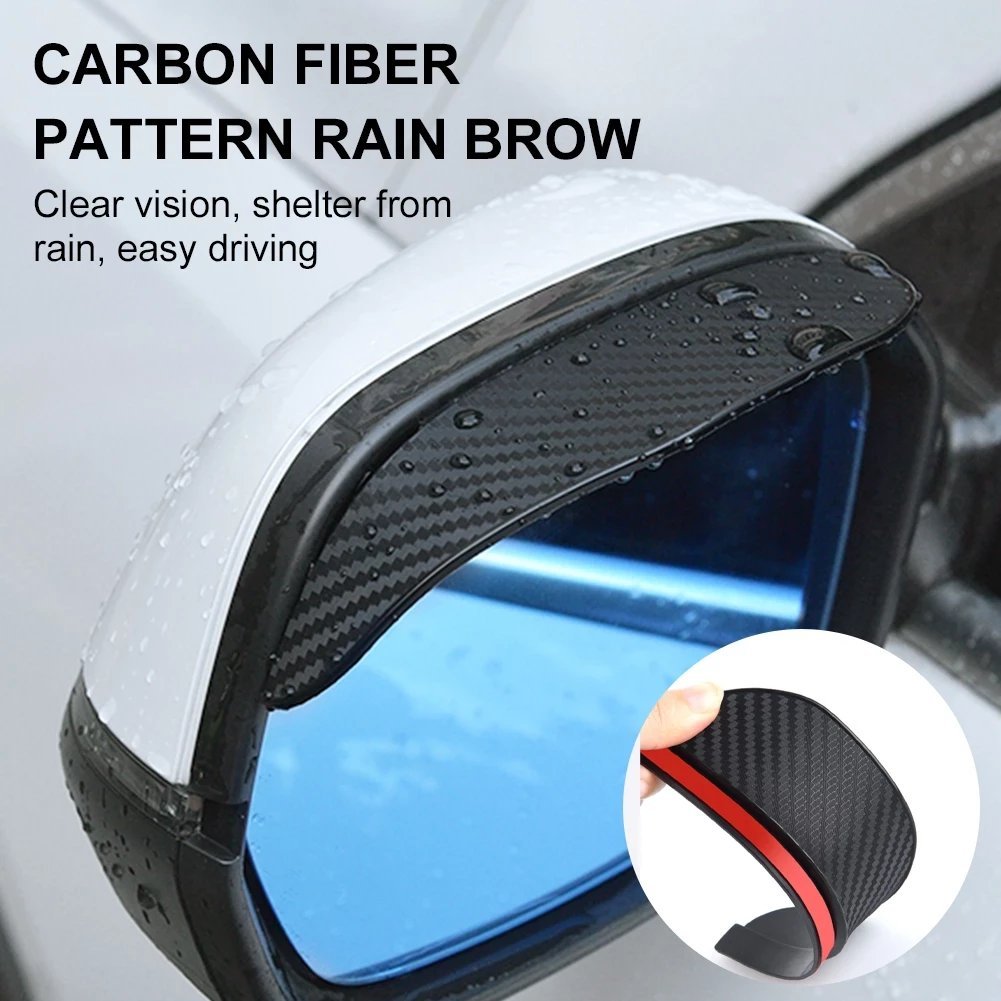 (🎄2022 Christmas Hot Sale- 49% OFF) 2pcs Car Rear View Mirror Rain Eyebrow Visor🎁Buy 3 Get Extra 20% OFF