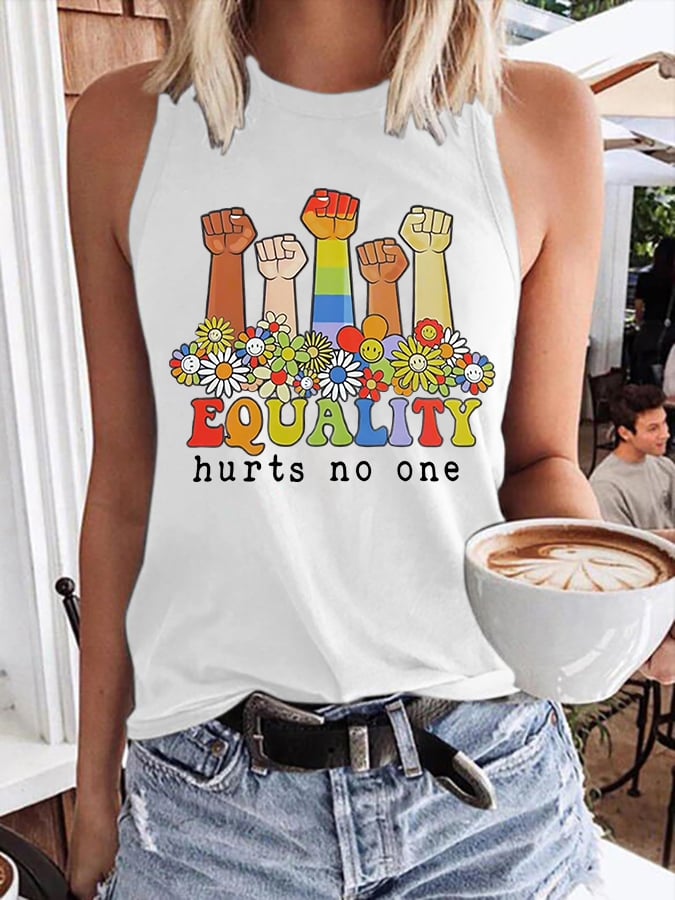 Women's Equality Hurts No One Print Tank Top