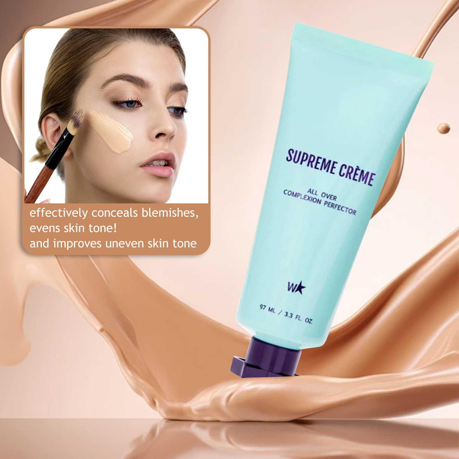 Beauty Supreme Crème – All-in-one moisturizer, concealer & coverage✨💧Lightweight & waterproof