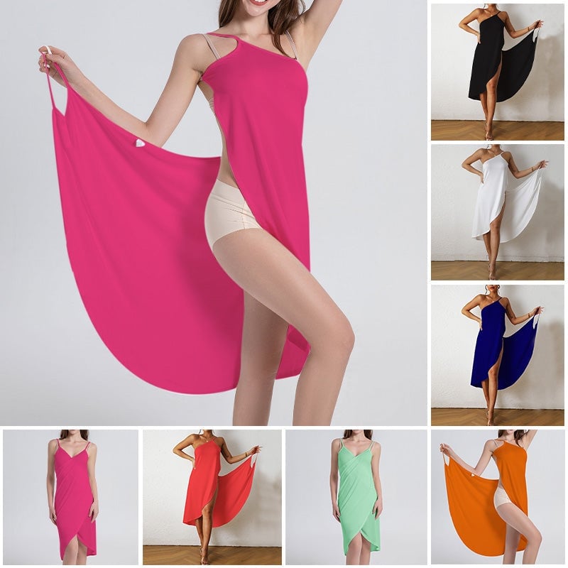 TikTok 🔥Last Day Promotion 48% OFF-🎁-Women's Beach Wrap Dress Cover-up😲-🌊