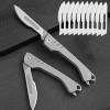 Folding Scalpel Knife with 10pcs Replaceable Blades