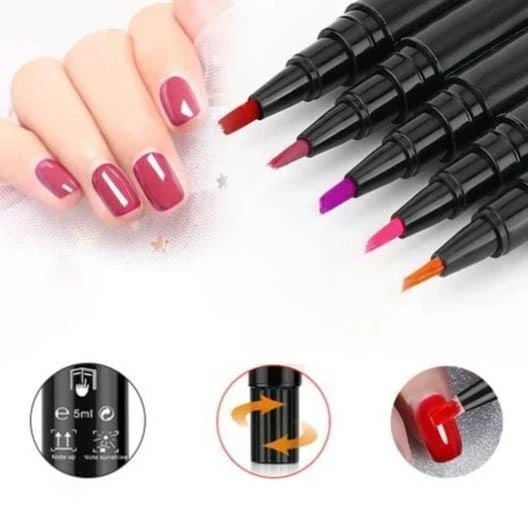 (New Year Promotion-SAVE 50% OFF)18 Colors One Step Nail Polish Pen