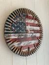 Patriotic “We The People” Flag Bullet Clock