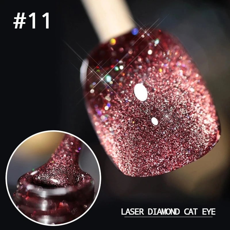 (🌲Early Christmas Sale - 49% OFF) 💎Laser Diamond Cat Eye Nail Polish