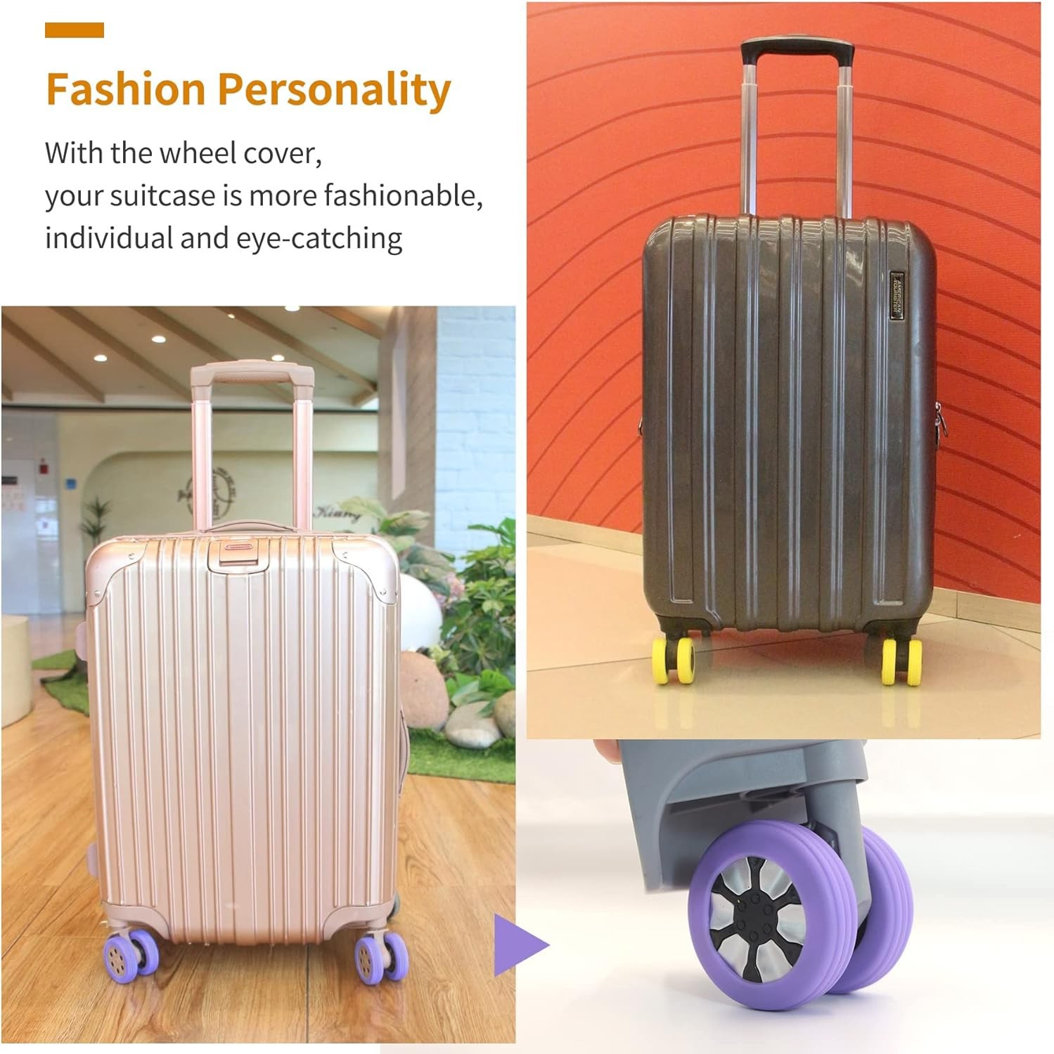 🔥Last Day Promotion 70% OFF🔥Luggage Suitcase Wheels Protection Covers⚡BUY 4 GET 4 FREE