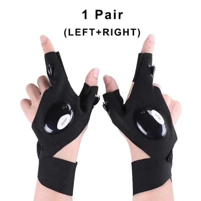🎁TikTok Last Day Sale - 70% OFF🔥Hands-Free LED Half Finger Gloves