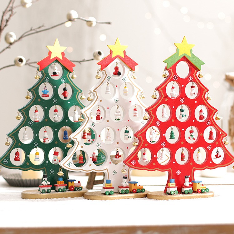 🎅LAST DAY SALE 50% OFF💥DIY Wooden Mini Christmas Tree Set