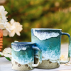 🌊✨Paw Print Ocean Shoreline Mug -（Save 59% on hot first week sales）