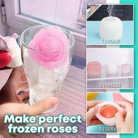 (🔥Last Day Promotion- SAVE 48% OFF) 3D Rose Ice Mold--buy 5 get 4 free & free shipping（9pcs）