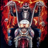 Motorcycle LED Skull Headlamp Harley Honda Yamaha🔥