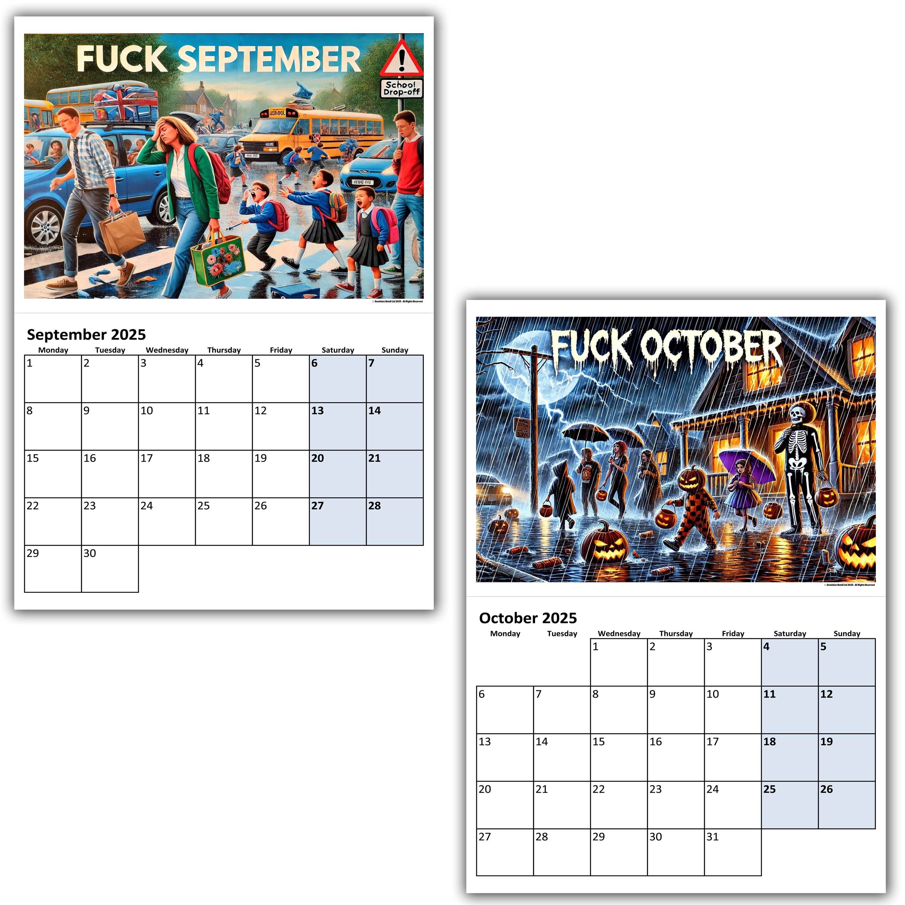 💥LIMITED TIME FLASH SALE💥-2025 Fuck The Year Adult Calendar