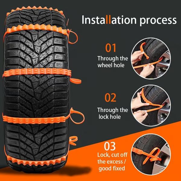 🔥LAST DAY 49% OFF -Snow Tire Chain Anti-Skid Belt