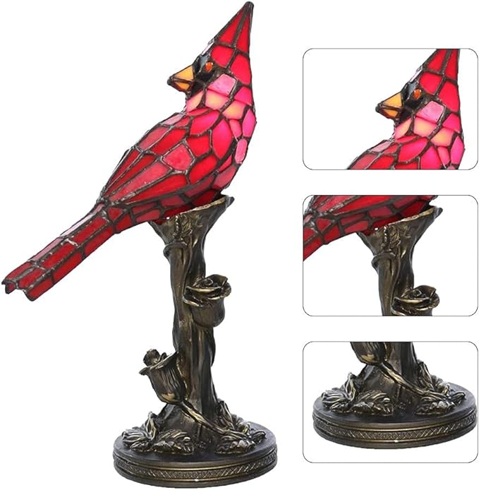 🔥Hot Sale 50% Off🐦Stained glass bird table lamp