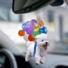 🎄Christmas Sale 50% Off-Dog Car Charm with Balloons🐶🎈