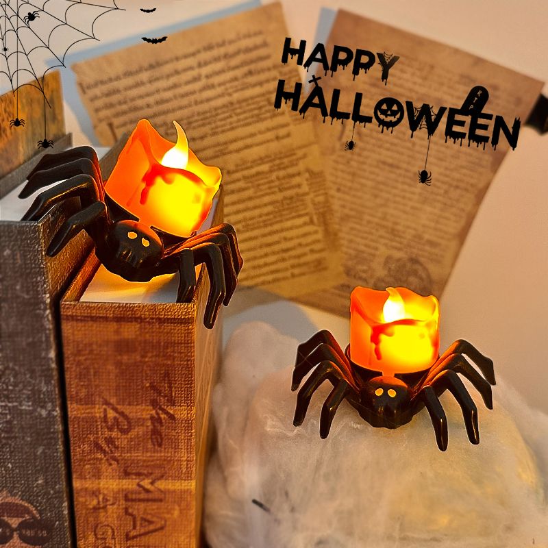 Halloween Spider Candlestick Ornaments