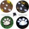 Paw Print Solar Ground Lights - Set of 4