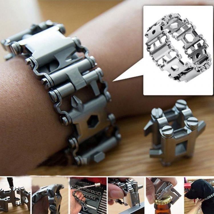 🎁TikTok Spring Last Day Promotion 48% OFF-🎁-🛠️Stainless Steel 29 In 1 Multifunctional Bracelet(🎁BUY 2 FREE SHIPPING)