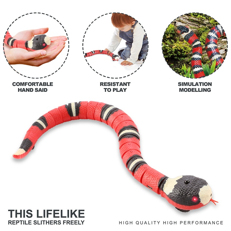 (🔥Last Day Promotion- SAVE 48% OFF)Electric Induction Snake Toy Cat Toy(BUY 2 GET FREE SHIPPING)