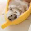 Funny Banana Cat Bed House Cute Cozy Cat Mat Beds