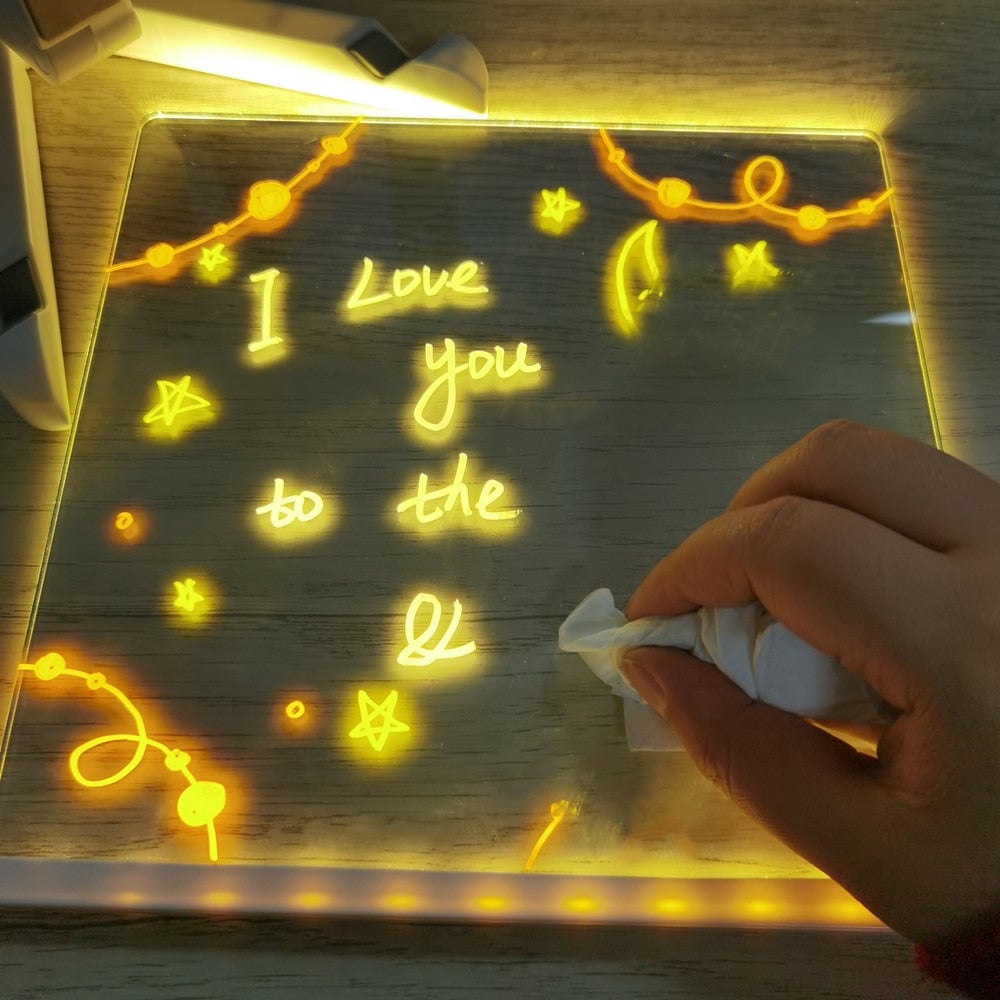 (summer Hot Sale🎁)-✨LED Note Board with Colors🎨