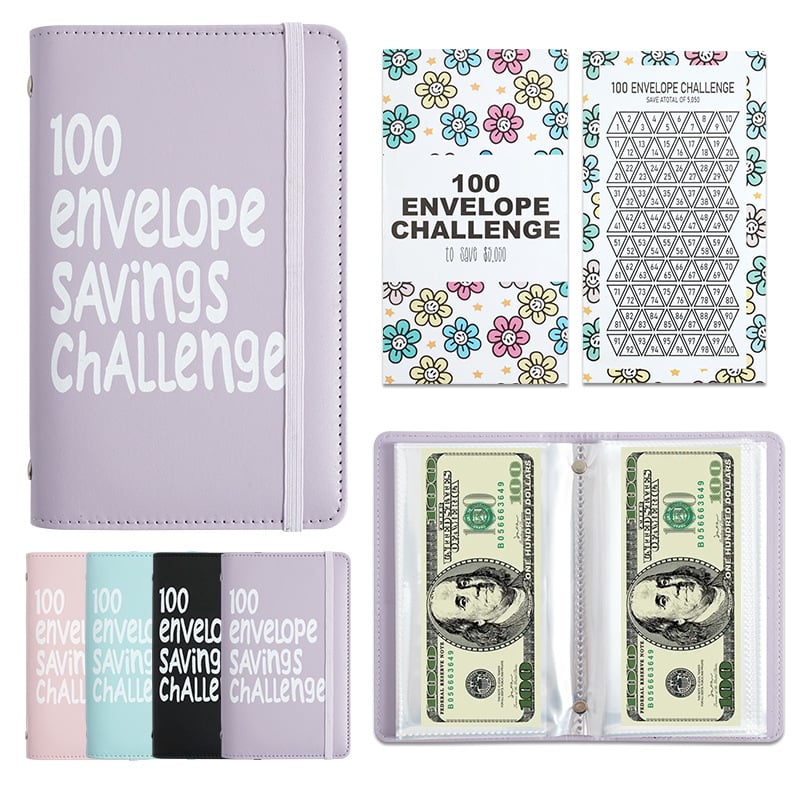 Last Day Promotion 70% OFF - 🔥100 Days Money Saving Challenge Coin Envelope BudgetStorage Book💵
