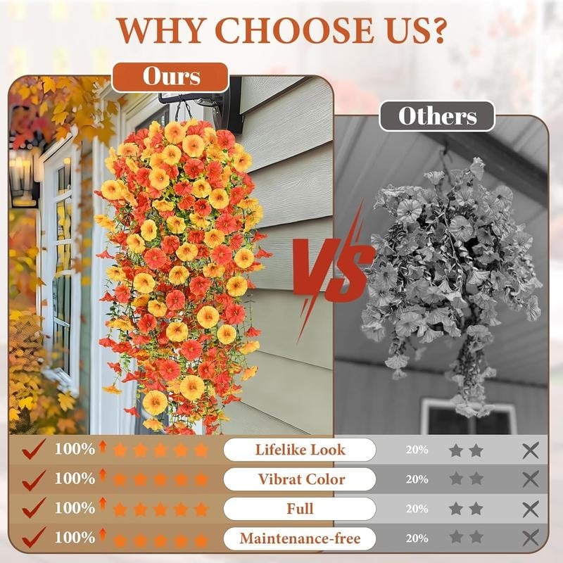 🔥Last Day Promotion 50% OFF🔥UV Resistant Hanging Morning Glory for Fall Decor