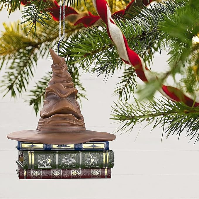 Mystic Sorting Hat Ornament with Enchanted Sound