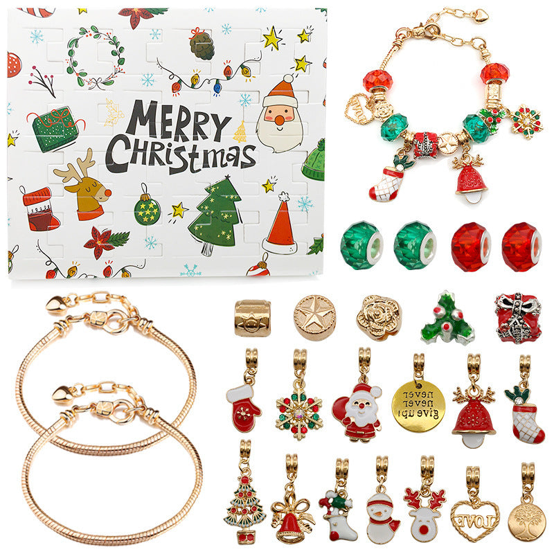 🎅Early Xmas Sale - 49% OFF💥24 Pcs DIY Christmas Advent Calendar Bracelets Set🎁