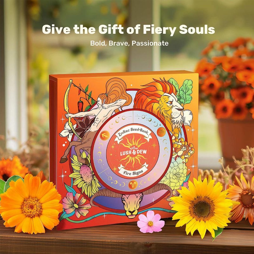 🔥LAST DAY 50% OFF💥Zodiac Seed Bank with Moon Calendar Gardening Gift 🌙 Moon-Guided Gardening Instructions Included
