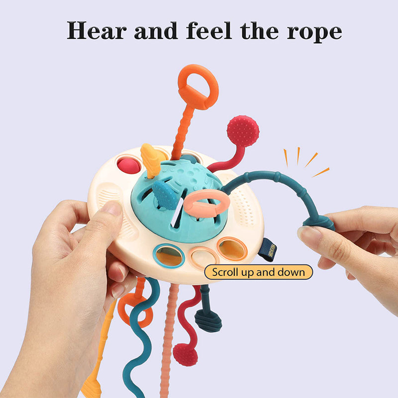 🔥Last Day Promotion 50% OFF🔥Montessori UFO Silicone Pulling Toy
