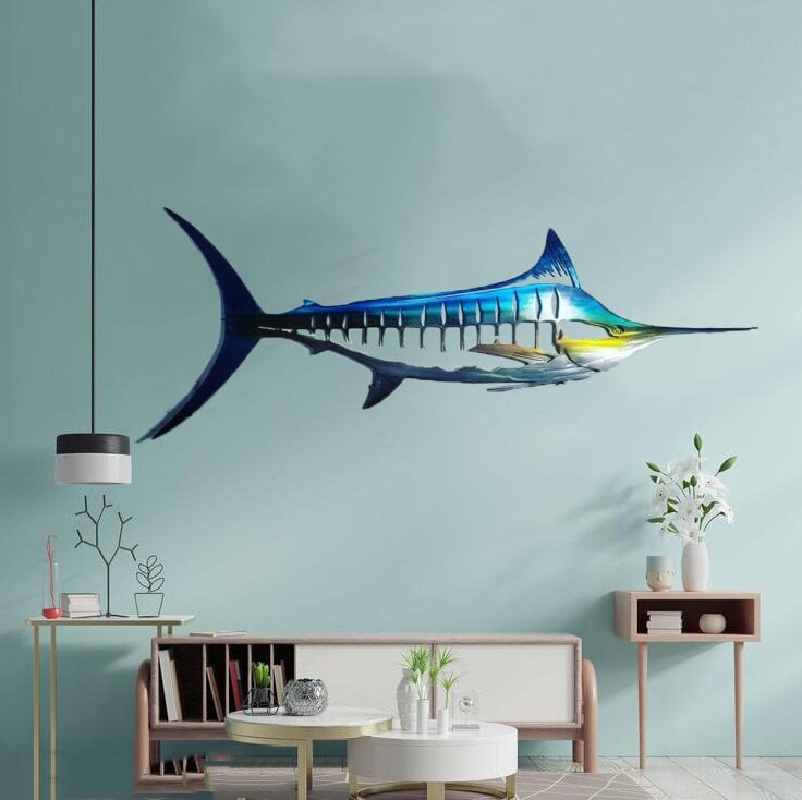 🔥Last Day 49% OFF🔥 - 🦈 Metal Shark Art Wall Decor(BUY 2 GET FREE SHIPPING)