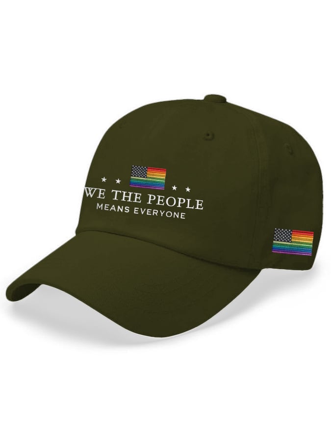 Vintage We The People Means Everyone Print Baseball Cap