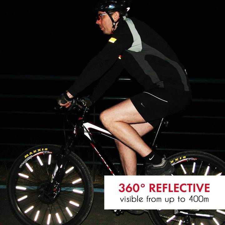 (Summer Flash Sale- 50% OFF) Bicycle Wheel Spoke Reflector (12 pcs)