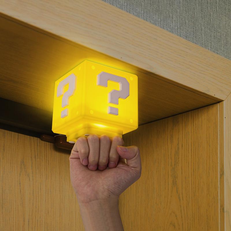 💖Last Day Sale 49% Off-🔥Mario Bros.Charging Question Mark Night Light💡 With Game's Gold Coin Sound
