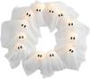 🎃 Handcrafted Adorable Ghost Halloween Wreath for Front Door – 🍁16-Inch Handmade Fall Decor 🎀