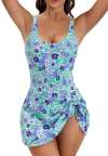 💥LAST DAY SALE 50% OFF💥One Piece Tummy Control Swimdress Swimsuits for Women