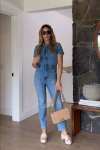 🔥Last Day 49% OFF - Fashion Denim Jumpsuit