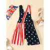 Children's Patriotic Eagle & Flag Print Romper
