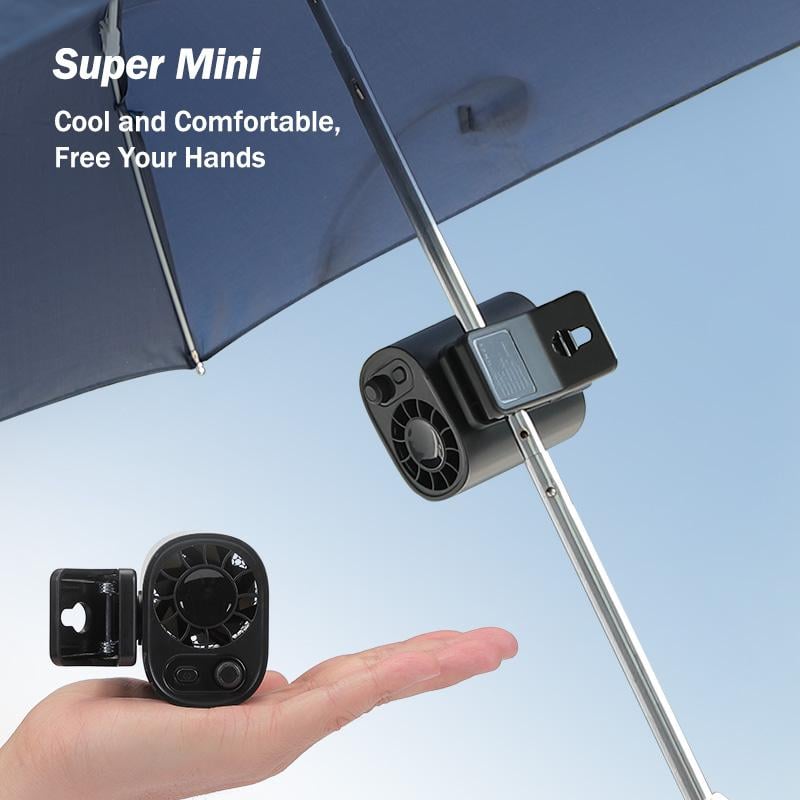 🎁TikTok Last Day Sale - 70% OFF🎉360° Rotation Car Clip On Fan with LED Display