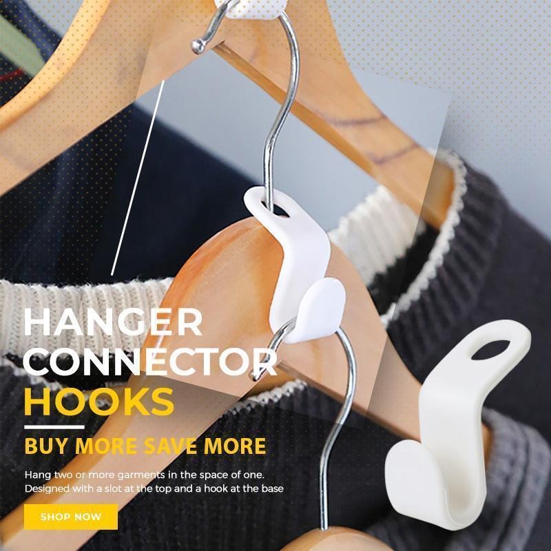Last Day Promotion 48% OFF - Hanger Connector Hooks 10 Pcs(BUY 3 GET 1 FREE NOW)