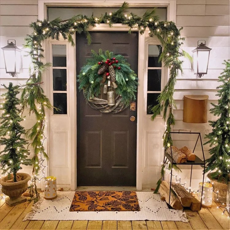 🎄🎅Christmas Presale - 49% OFF🎄-armhouse Christmas Wreath, Boho Wreath, Holiday Wreath