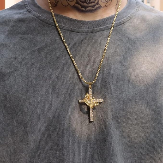 ✝️Sitstio Cosmos™ Handmade Crown Cross Necklace