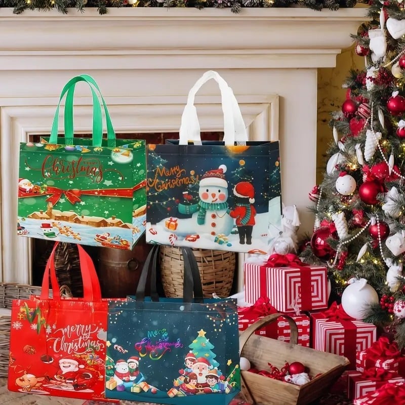🔥Last Day Promotion 50% OFF🔥Christmas Gift Bags Large Reusable Tote Bags
