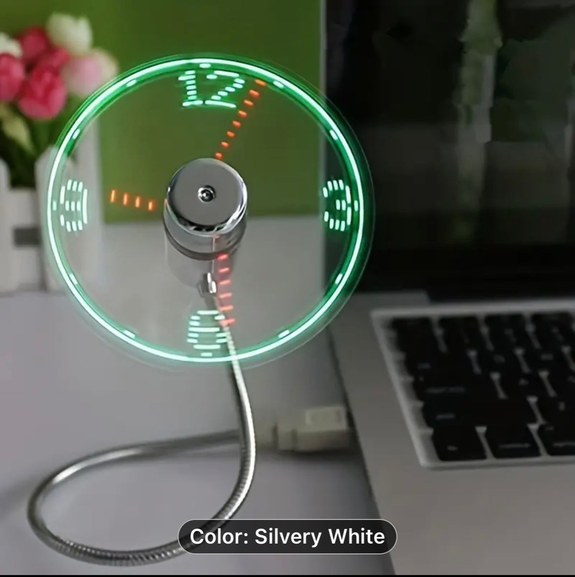 🔥Last Day Sale - 50% OFF🎁 Time-Display USB Fan: Stay Cool and On Schedule!