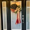 🏵100% Handmade Vintage American Flag Fallen Soldiers Memorial Rattan Wreath(𝐌𝐚𝐫𝐢𝐚𝐧𝐚 𝐒𝐦𝐢𝐭𝐡 𝐇𝐚𝐧𝐝𝐦𝐚𝐝𝐞®)