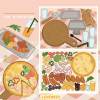 Make A Pizza Christmas Turkey Hairy Crab Happy Farm Food Sticker Scene