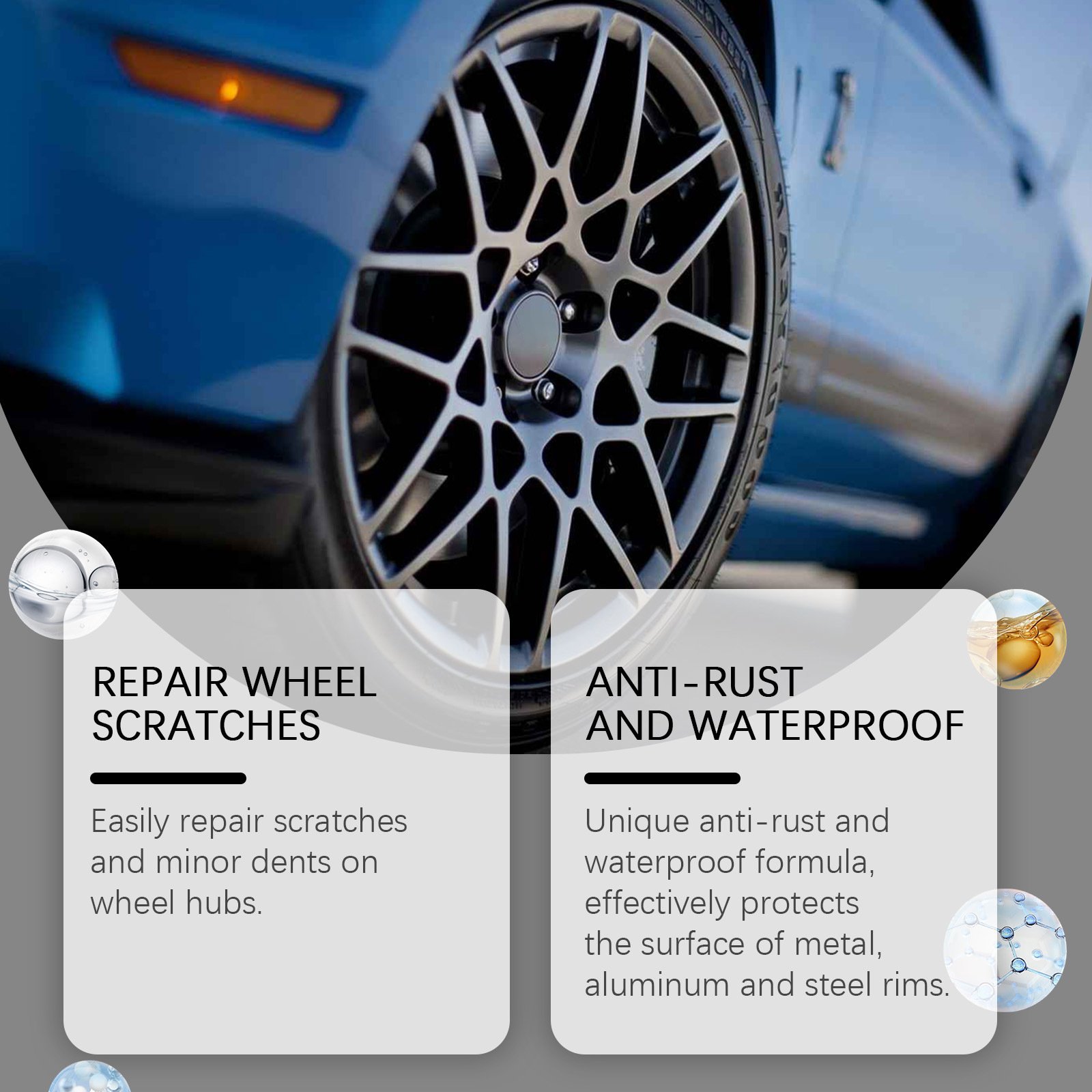 🍂TikTok Fall Sale — Last Day 70% OFF🎉10ml×3 Black Car Wheel Scratch Repair Pen