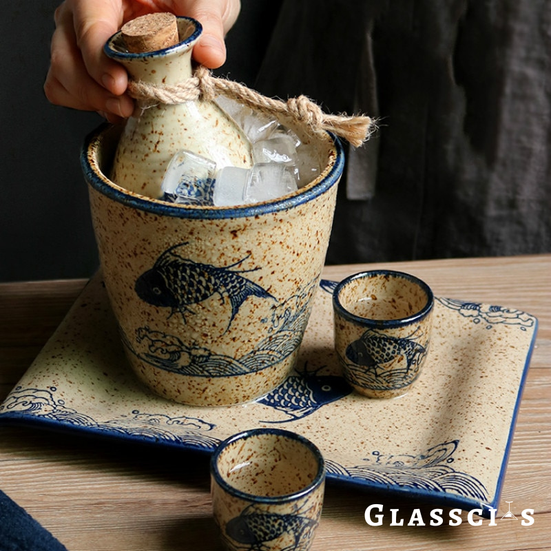 Koi Fish Authentic Japanese Sake Set