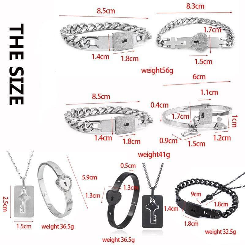 💖Valentine's Day Sale - 50%🎁Lock & Key Bracelet for Boyfriend, Girlfriend, Lover